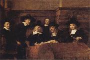 REMBRANDT Harmenszoon van Rijn Tthe Syndics of the Amsterdam china oil painting artist